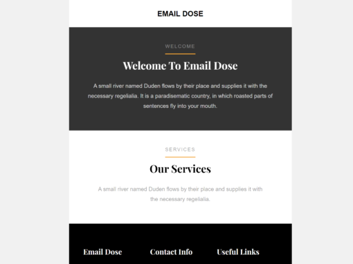 Email Dose HTML email template